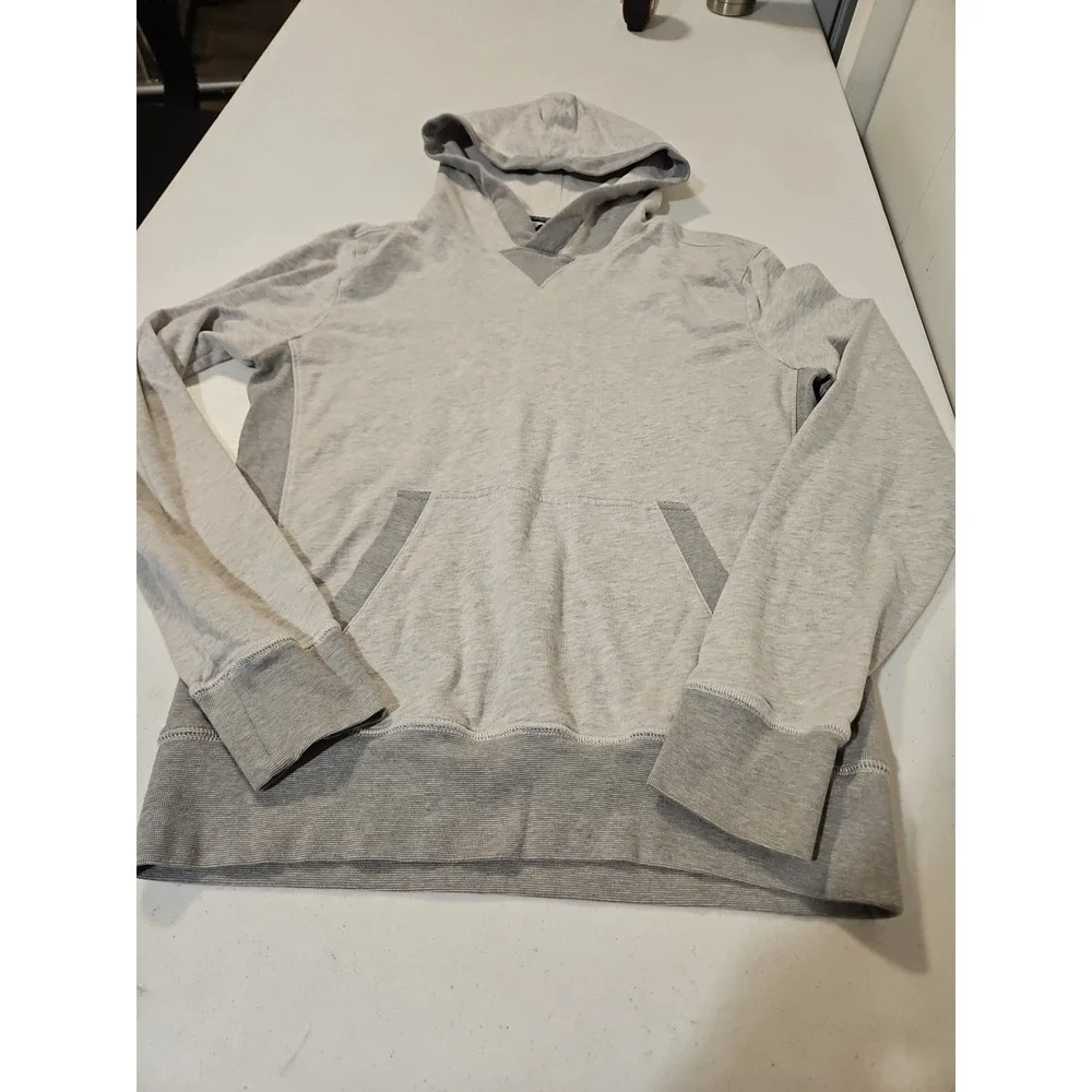 Banana Republic Hoodie Gray Size S Pullover Hoodie Leisure athletic Cotton(A1276